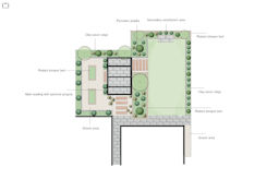 Bordered Garden Design Plan