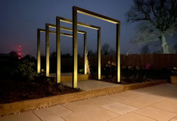 Garden Lighting of feature Arch